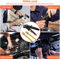 PotentForce Crimping Tool Set - 600pcs Crimp Connectors for 0.5-2.5mmÂ²/AWG 22-16 Wire, Suitable for 2.8mm, 4.8mm, 6.3mm Spade Connectors