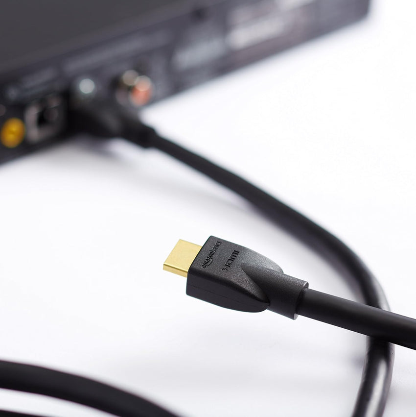 Amazon Basics CL3 Rated High Speed 4K HDMI Cable (18Gbps, 4K/60Hz) - 10 Feet, Black