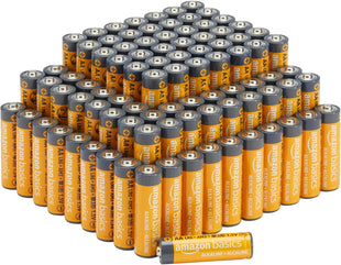 Amazon Basics 60-Pack AA Alkaline High-Performance Batteries, 1.5 Volt, 10-Year Shelf Life