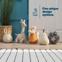 Weighted Door Stop Heavy Sand-Filled Fabric Cover - Giraffe