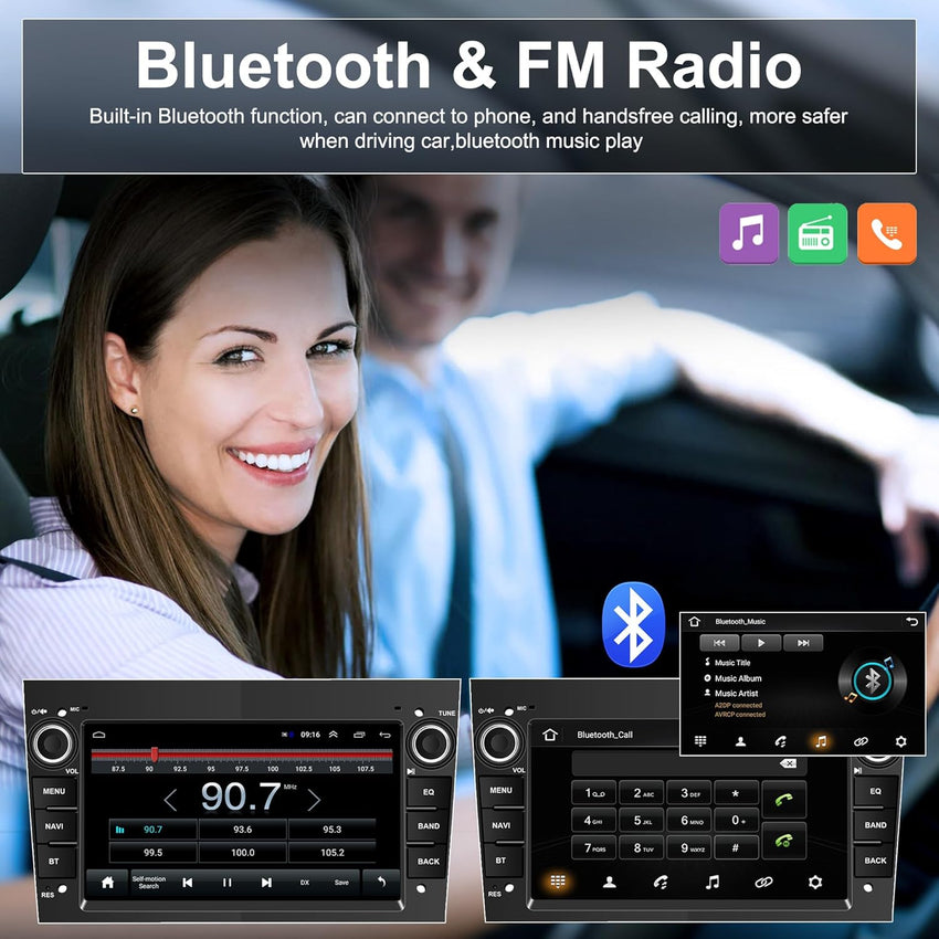 CAMECHO Android 13 7.0 inches Car Stereo for Opel Corsa d/Astra h/Zafira b/Meriva/Vivaro