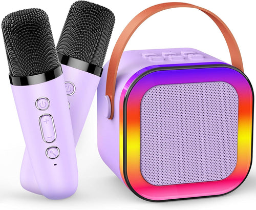 Gralal Karaoke Machine 2 Microphones, Girls Birthday Presents for Girls Toys Age 3-12 Microphone for Kids Toys for 3-12 Year Old Girls Gifts Birthday Gifts for Girls Easter Gifts for Kids