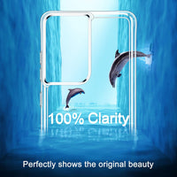 HOOMIL Case for Samsung Galaxy S21 Ultra 5G, Non-Yellowing, Drop Protection, Anti-Scratch Transparent Hard Back Phone Cover - Black