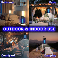 Electric Bug Zapper 4200V 15W Waterproof Indoor/Outdoor Insect Killer Lamp 15W