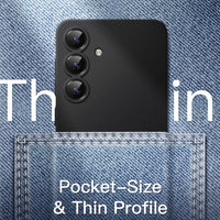 JETech Ultra Slim Case for Samsung Galaxy S25+ / S25 Plus 5G, Camera Lens Full Protection, Lightweight Matte Finish PP Hard Minimalist Cover (Black)