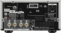Denon D-M41DAB Mini Hifi System, CD Player with Speakers, Audio Receiver, Bluetooth, 2x30W + Subwoofer PreOut, FM Radio/DAB/DAB+ Tuner, 2x Digital Optical Input & 1x Headphone Output - Silver