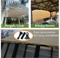 Sun Shade Cloth 90% UV Protection 8x10ft â Beige