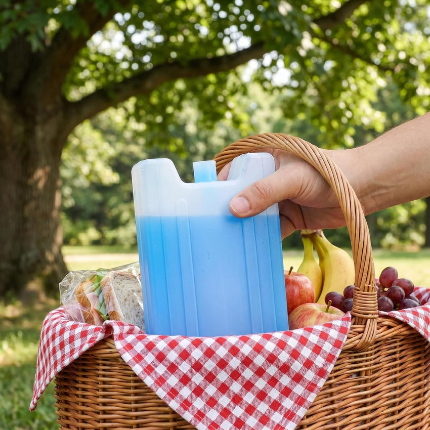 Reusable Pre-filled Ice Packs for Coolers & Lunch Boxes 400ml 4-Pack