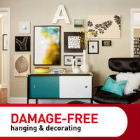 3m Command Narrow Picture Hanging Strips Damage-free Adhesive â White 4 pairs