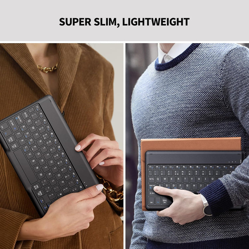 EasyAcc Bluetooth-Keyboard, Wireless Bluetooth Keyboard Compatible with Windows/Android/iOS with English Layout Tablets, backlight