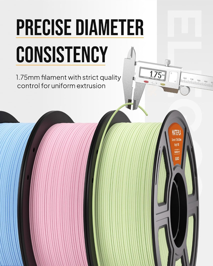 ELEGOO Matte PLA Filament High Precision - Beige 1kg 1.75mm