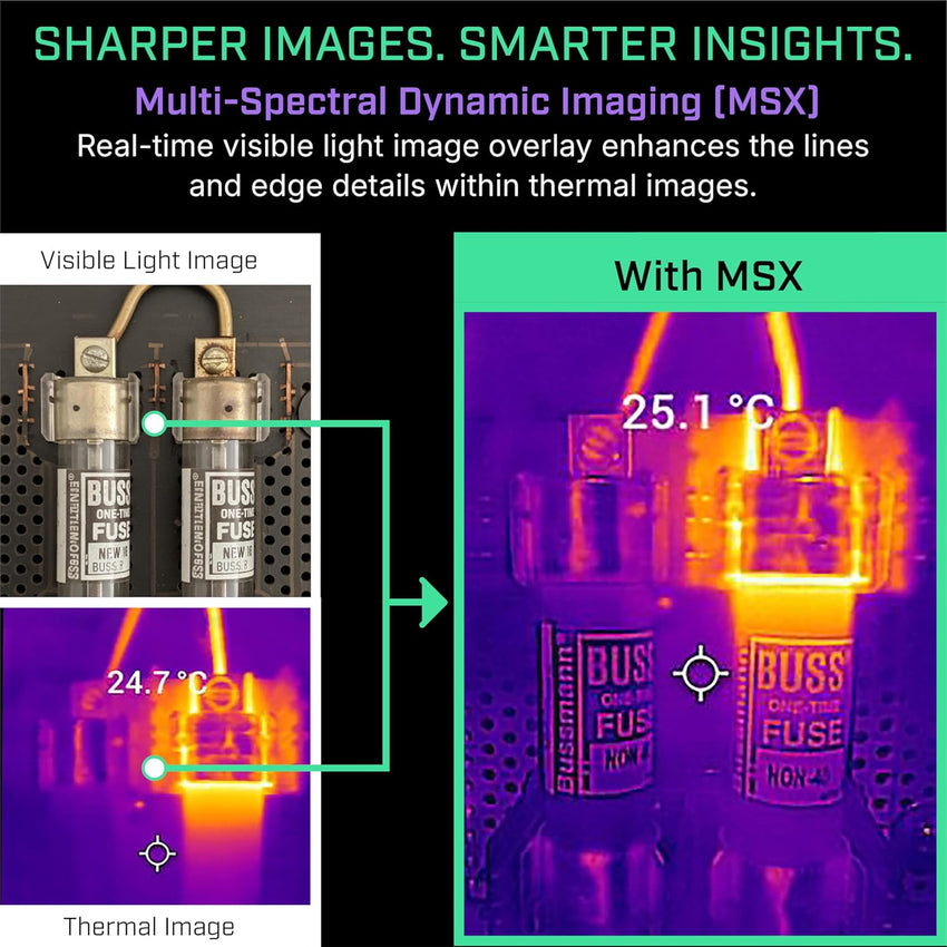Flir One - Thermal Imaging Camera for iOS Smartphones (iPhone 14 and Older w/Lightning Port), 240x180 Super Resolution (80x60 Native IR)