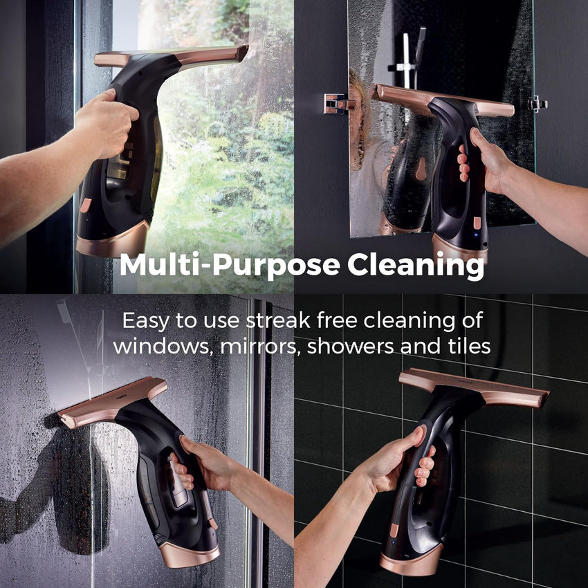 Tower Cordless Window Vac T131001BLG 150ml 20W Rechargeable Black/Rose Gold