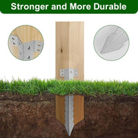 Small Railway Sleeper Brackets 20 Pack-Heavy Duty Sleeper Stakes for Pathway, Garden Raised Bed