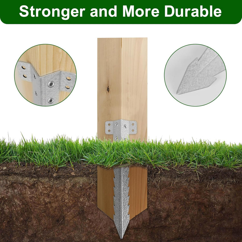 Small Railway Sleeper Brackets 20 Pack-Heavy Duty Sleeper Stakes for Pathway, Garden Raised Bed