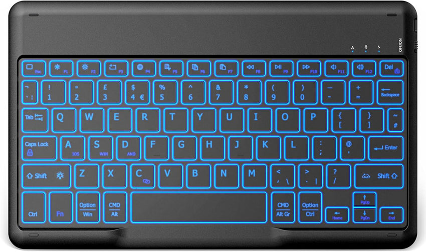 EasyAcc Bluetooth-Keyboard, Wireless Bluetooth Keyboard Compatible with Windows/Android/iOS with English Layout Tablets, backlight