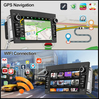 CAMECHO Android 13 7.0 inches Car Stereo for Opel Corsa d/Astra h/Zafira b/Meriva/Vivaro