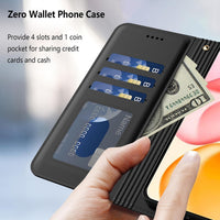 Aiziki For Honor 400 Phone Case(Not Fit 400 Pro), Leather Flip Case with 3 Card Slots & Kickstand, Anti-Drop, Magnetic Closure, Compatible with Honor 400 Case- Black