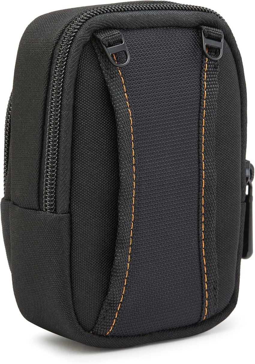 Amazon Basics Medium Compact Digital Camera Case with Internal Padding for 10.2x6.1x2.5 cm Cameras, Solid, Black, Extra-Small