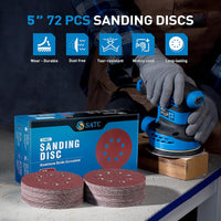 Sanding Discs 125mm 60 Grit Hook & Loop 110pc - 125mm 110pc