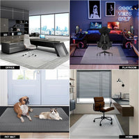 SHAREWIN Office Chair Mat for Carpet Floors, 47" x 59" Clear Desk Chair Mats for Low Pile Carpeted Protector, Sturdy PVC Computer Thin Chair Mats Anti-Slip and Easy to Clean for Home & Office