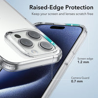 ESR Clear Case Compatible with iPhone 15 Case, Shockproof Thin Cover, Yellowing-Resistant Slim Transparent TPU Phone Case, Zero Series, Clear
