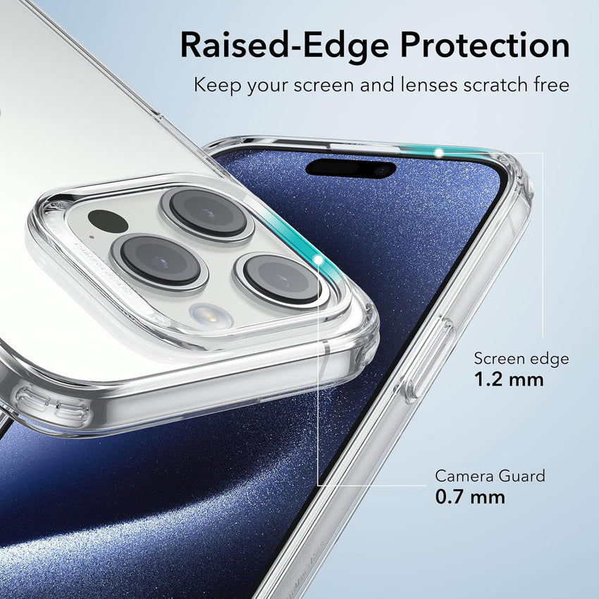 ESR Clear Case Compatible with iPhone 15 Case, Shockproof Thin Cover, Yellowing-Resistant Slim Transparent TPU Phone Case, Zero Series, Clear