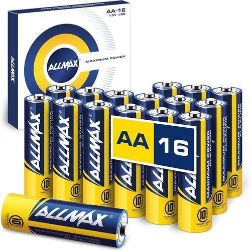 Allmax AA (LR6) Maximum Power Alkaline Double A Batteries (12 Count) - Ultra Long-Lasting, Leakproof Design, 10-Year Shelf Life, Maximum Performance (1.5V)