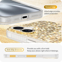 LONLI Hue - for iPhone 16 Plus Case - White Pearl Tort Phone Case - Cute, Unique and Aesthetic Phone Cover - [360^0 Shock-Absorbent Bumper] - [4 Airbag Cushioned Corners]