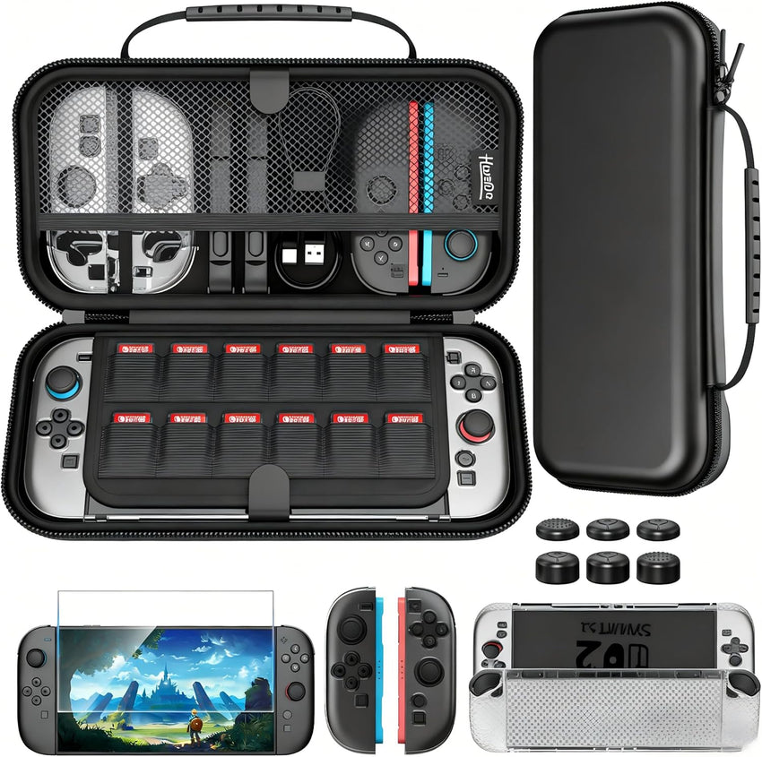 Nintendo Switch 2 Carrying Case Protective Storage Set â Large Capacity