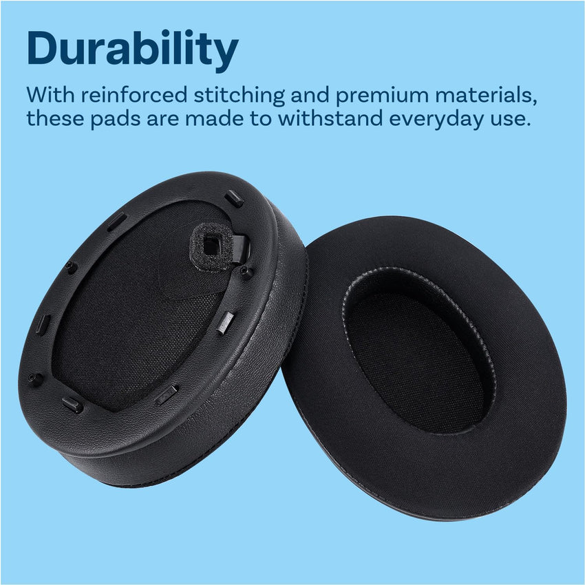Replacement Earpads for Sony WH-1000XM4 by MMOBIEL ÃÂ¢ÃÂÃÂ Cooling Gel + Ice-Silk Fabric Memory Foam Ear Cushions, Snap-On Fit, Improved Passive Noise Isolation ÃÂ¢ÃÂÃÂ Pair (Black)