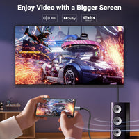 UGREEN USB C to HDMI 2.1 Cable 8K@60Hz 4K@240/144/120Hz Type C Thunderbolt 5/4/3 HDMI HDR Lead Compatible with MacBook iMac Mac Mini iPad Pro iPhone 17 16 Galaxy Tab 10 S25 Surface XPS Pixel 10(2M)