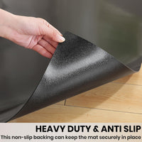 Gaming Chair Mat Non-Slip Waterproof Easy-Glide â Black 100x140cm