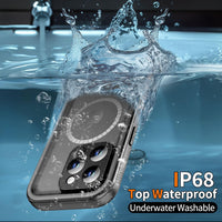 Cozycase for iPhone 14 Pro Max Case Ultra Waterproof for MagSafe - 360 Heavy Duty Shockproof/IP68 Dustproof/Double Full Body/Front and Back 14 ProMax Protective Case with Screen/Camera ProtectorMatte
