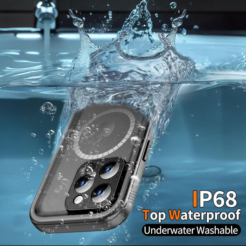 Cozycase for iPhone 14 Pro Max Case Ultra Waterproof for MagSafe - 360 Heavy Duty Shockproof/IP68 Dustproof/Double Full Body/Front and Back 14 ProMax Protective Case with Screen/Camera ProtectorMatte