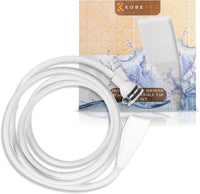 Kobe Professional Shower Head and Extra Long Hose Set for Bath Taps/Tap Shower Attachment - Secure Fit Clamp Included - Perfect Portable Shower/Portable Dog Shower - 3m Hose