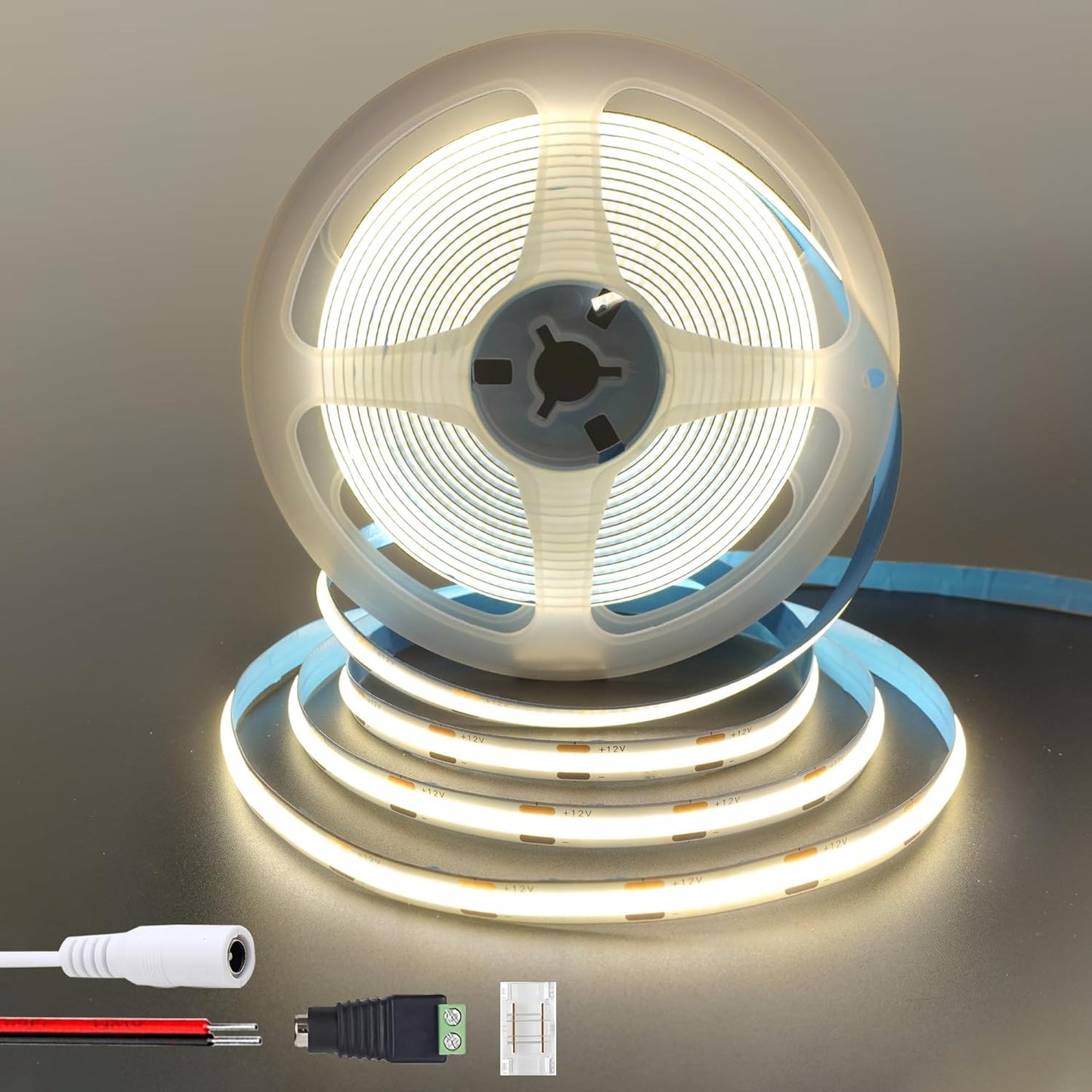 12V COB LED Strip Lights Cool White 6.56FT for DIY Home Decoration â IP20