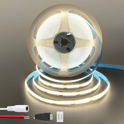 12V COB LED Strip Lights Cool White 6.56FT for DIY Home Decoration â IP20