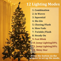 YOSION 30M LED String Fairy Lights On Dark Green Cable with Various Light Effects, Ideal for Christmas Tree, Xmas, Party,Wedding,ETC (Warm,300 LEDs)
