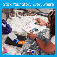 HP Sprocket 2x3 (5.1x7.5 cm) Instant Smartphone Photo Printer, Portable Color Wireless Mobile Printer, Zink Sticky-Back Photos, Print from App on Compatible iOS & Android Devices with Bluetooth, White