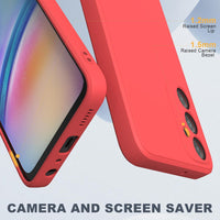 Silicone Cover for Samsung Galaxy A05s 4G (6.7 Inches) No screen protector incl Soft Silicone Ultra Thin TPU Case for Samsung Galaxy A05s 4G â Red