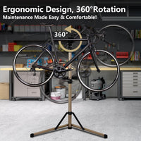 Urban Deco Bike Repair Stand Premium Aluminum Bike Stand for Maintenance, 110lbs Capacity, Height-Adjustable, 360Â° Rotatable Clamp, Tool Tray Included