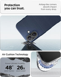 Spigen Liquid Air Case Compatible with iPhone 17 (2025) [Military-Grade Drop Protection] - Navy Blue