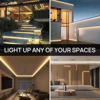 SUCIKORIO 50m Neon LED Strip Light Waterproof Cuttable Warm White only