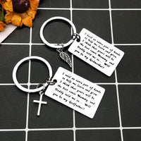 Godparent Keyring Set Christening 'Will You Be My Godparent' Keepsake
