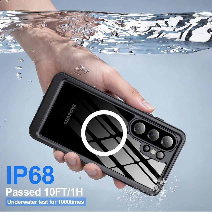Samsung Galaxy S26 Ultra Case Waterproof Full-Body Shockproof with Lens & Screen Protector Black