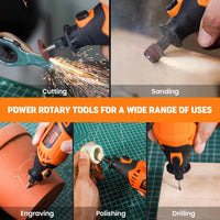 Corded Rotary Tool 180W 6Ã¢ÂÂSpeed 8,000Ã¢ÂÂ35,000RPM with 61 Accessories Ã¢ÂÂ Orange