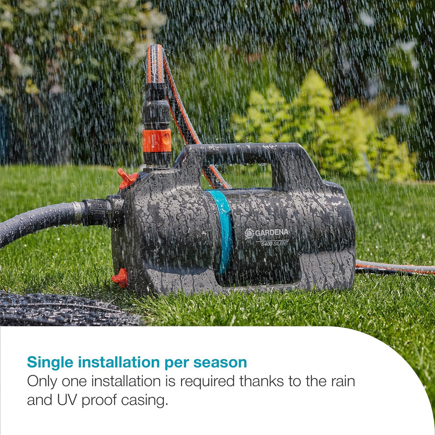 Gardena 5400 Silent Garden Pump High Flow Low Noise 9086-20 New