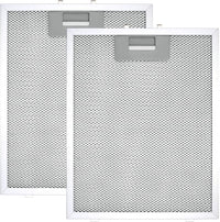 Cooker Hood Filter Replacement 300X240mm, 4-Layer Aluminum Mesh Hood Vent Filter, HR Huare Technology Aluminum Range Hood Grease Filters,2Pack