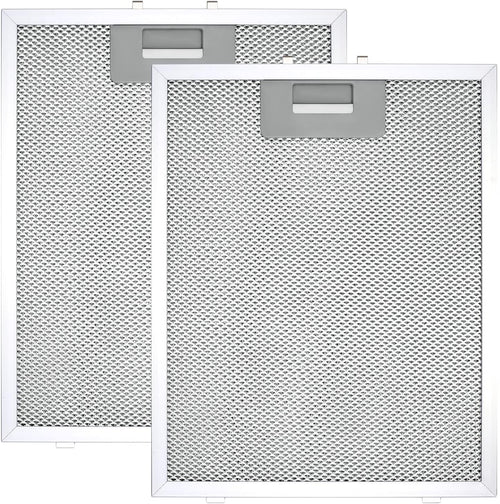 Cooker Hood Filter Replacement 300X240mm, 4-Layer Aluminum Mesh Hood Vent Filter, HR Huare Technology Aluminum Range Hood Grease Filters,2Pack
